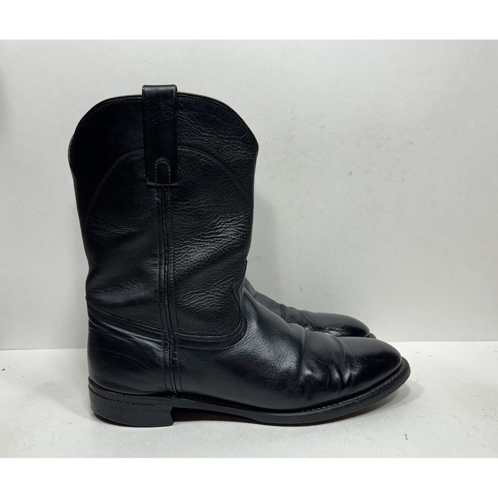 Durango Western Cowboy Rodeo Leather Black Boots Men's Size 10.5 D Made In USA